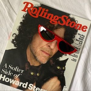 Red Flat top Retro Sunnies